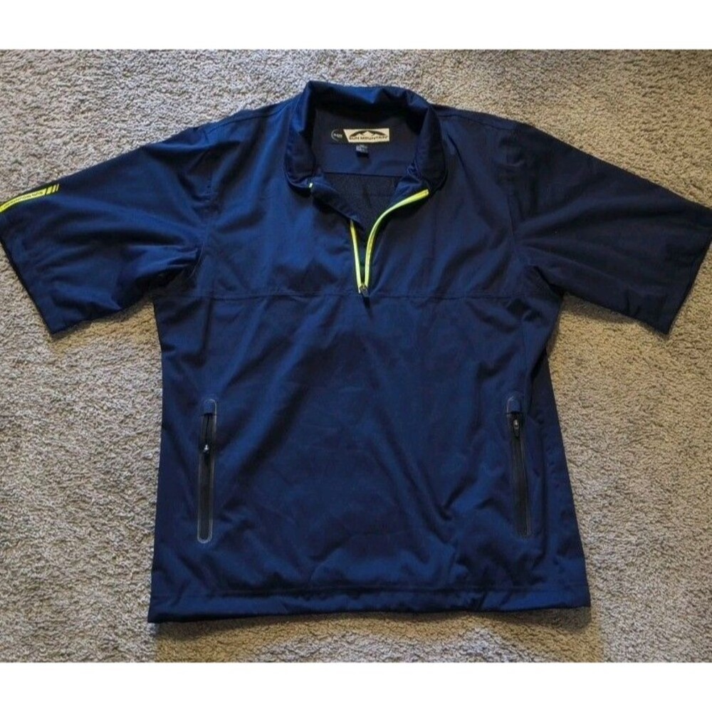 Sun Mountain Rainwear Short Sleeve Golf Windbreaker Shirt Jacket Men's Size M